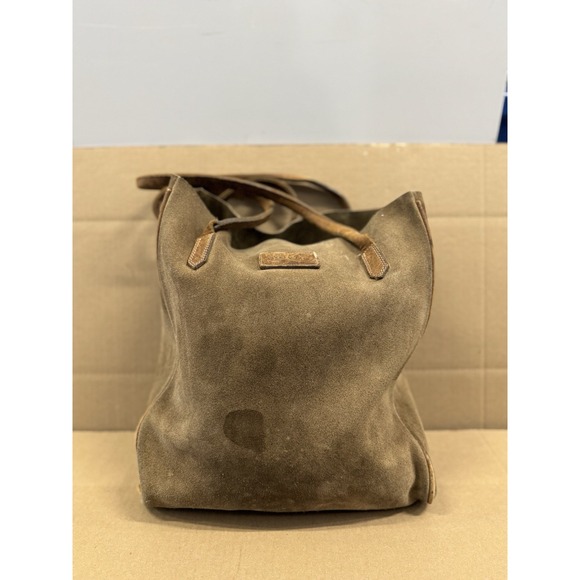Rare Vintage 70's 80's Lee‎ Riders Honey Brown Suede Leather Tore Bag
